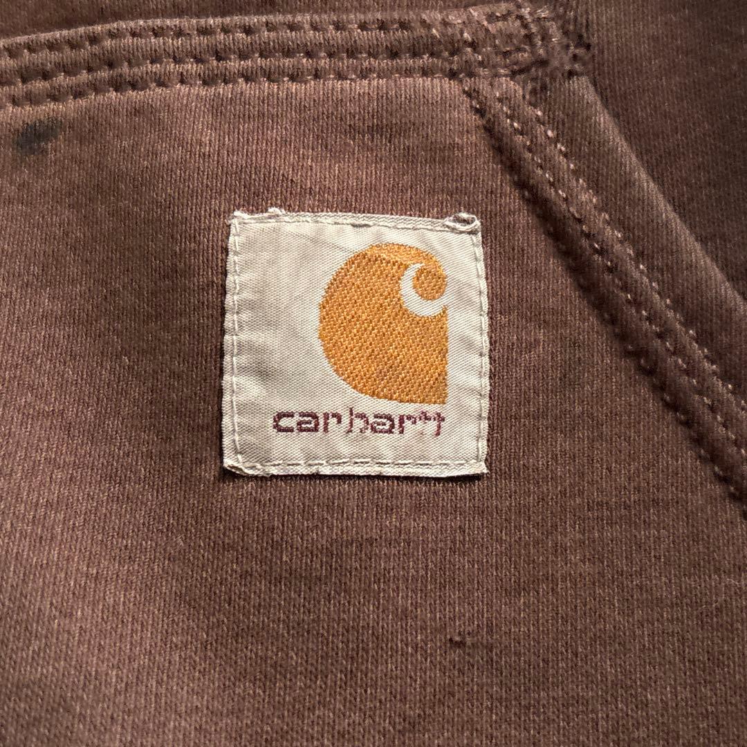 00's■carhartt【L】アクティブジャケット スウェット フェード 茶