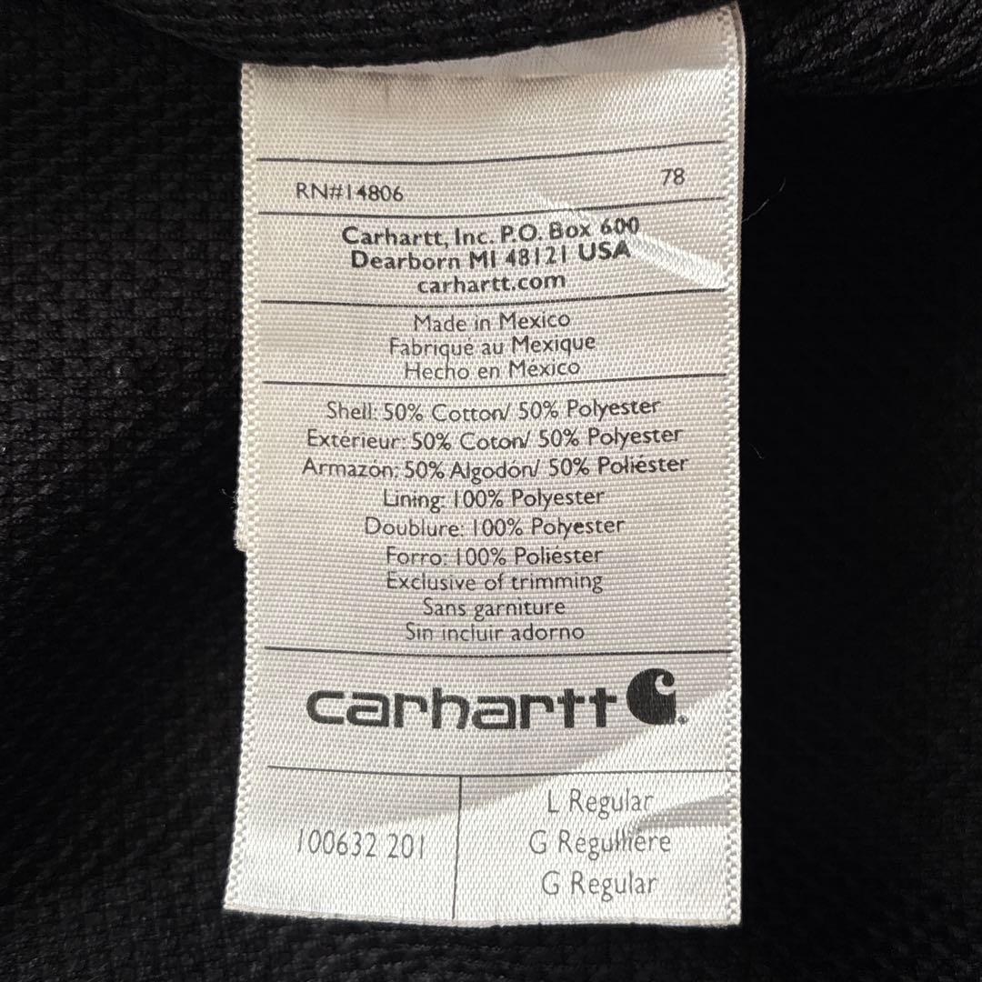 00's■carhartt【L】アクティブジャケット スウェット フェード 茶