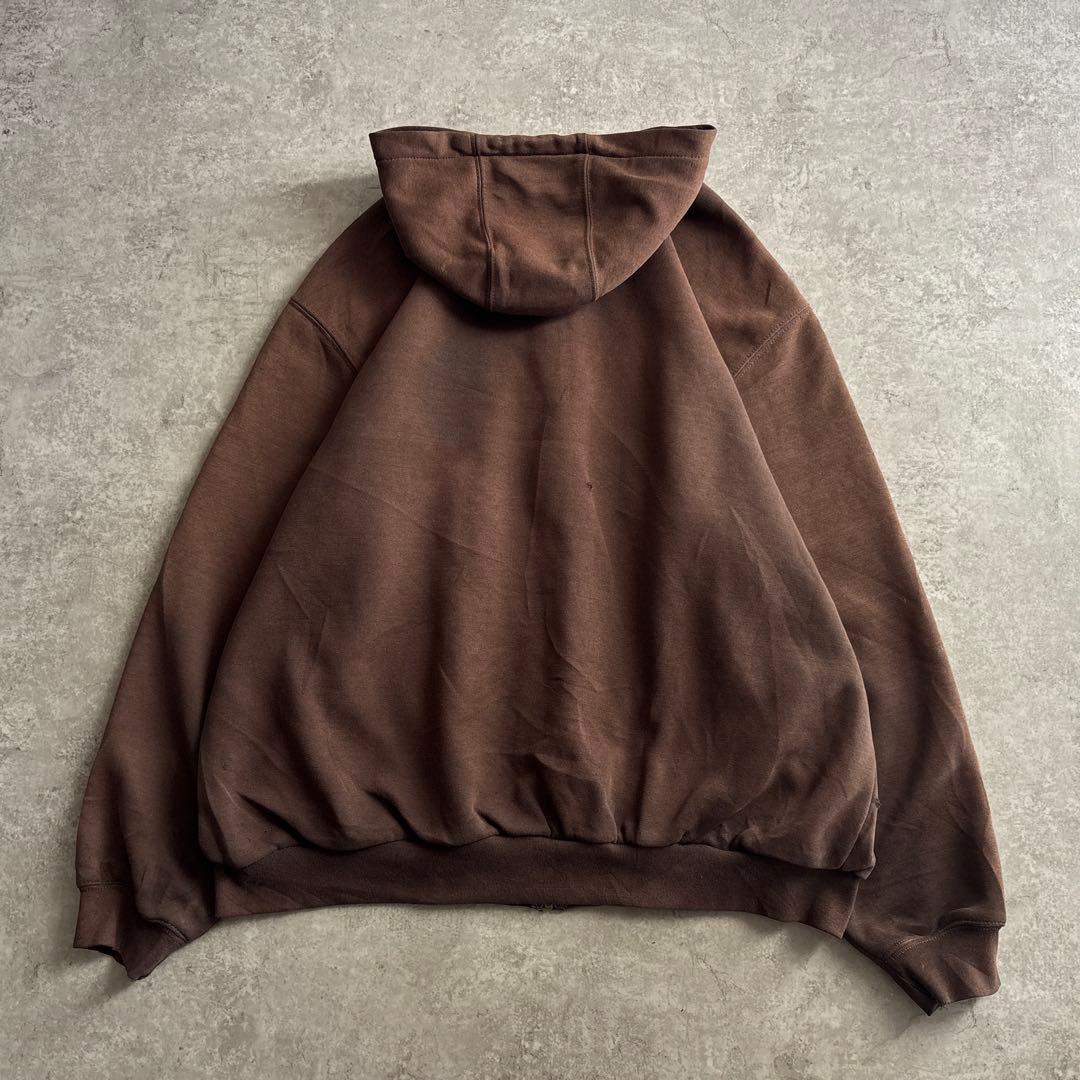 00's■carhartt【L】アクティブジャケット スウェット フェード 茶