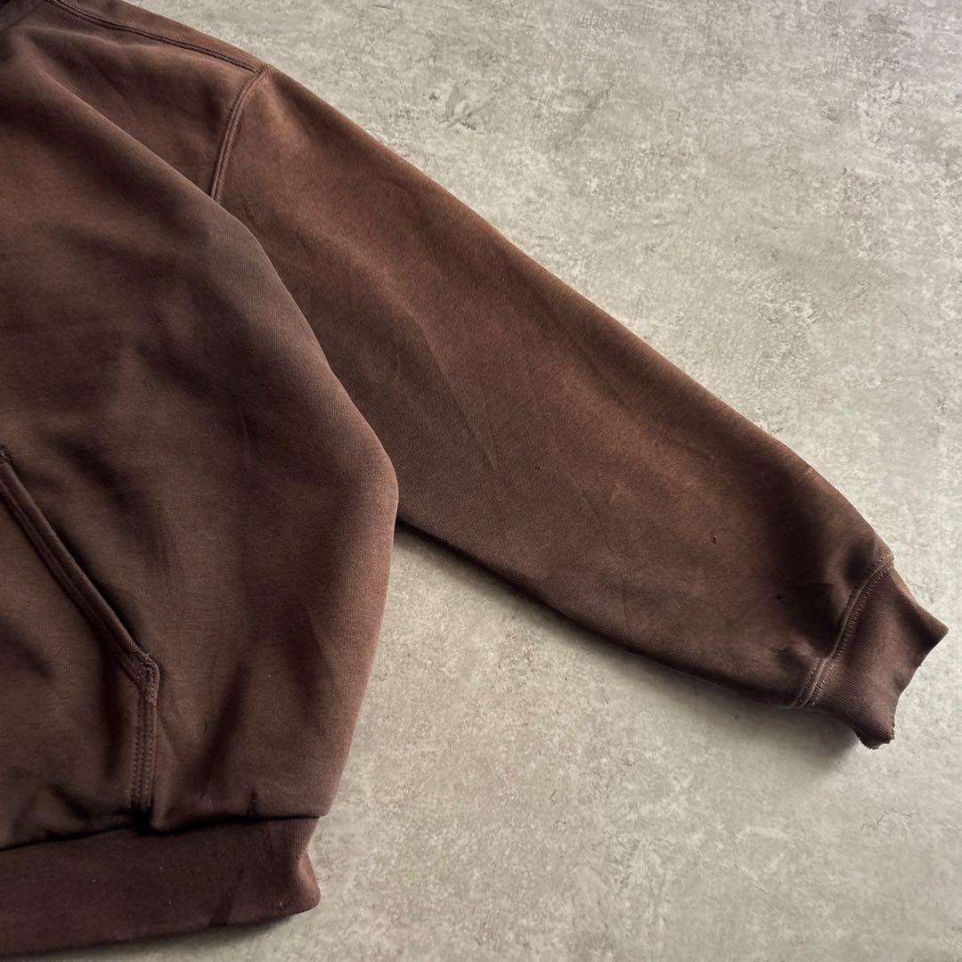 00's■carhartt【L】アクティブジャケット スウェット フェード 茶