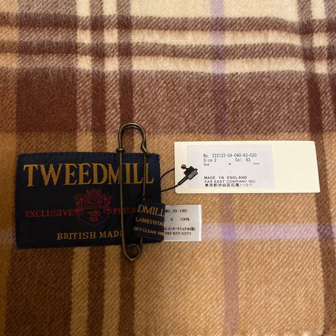TWEEDMILL ウールチェックストール