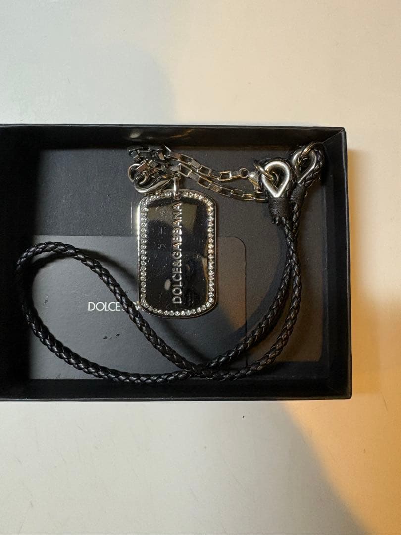 DOLCE & GABBANA ドッグタグネックレス