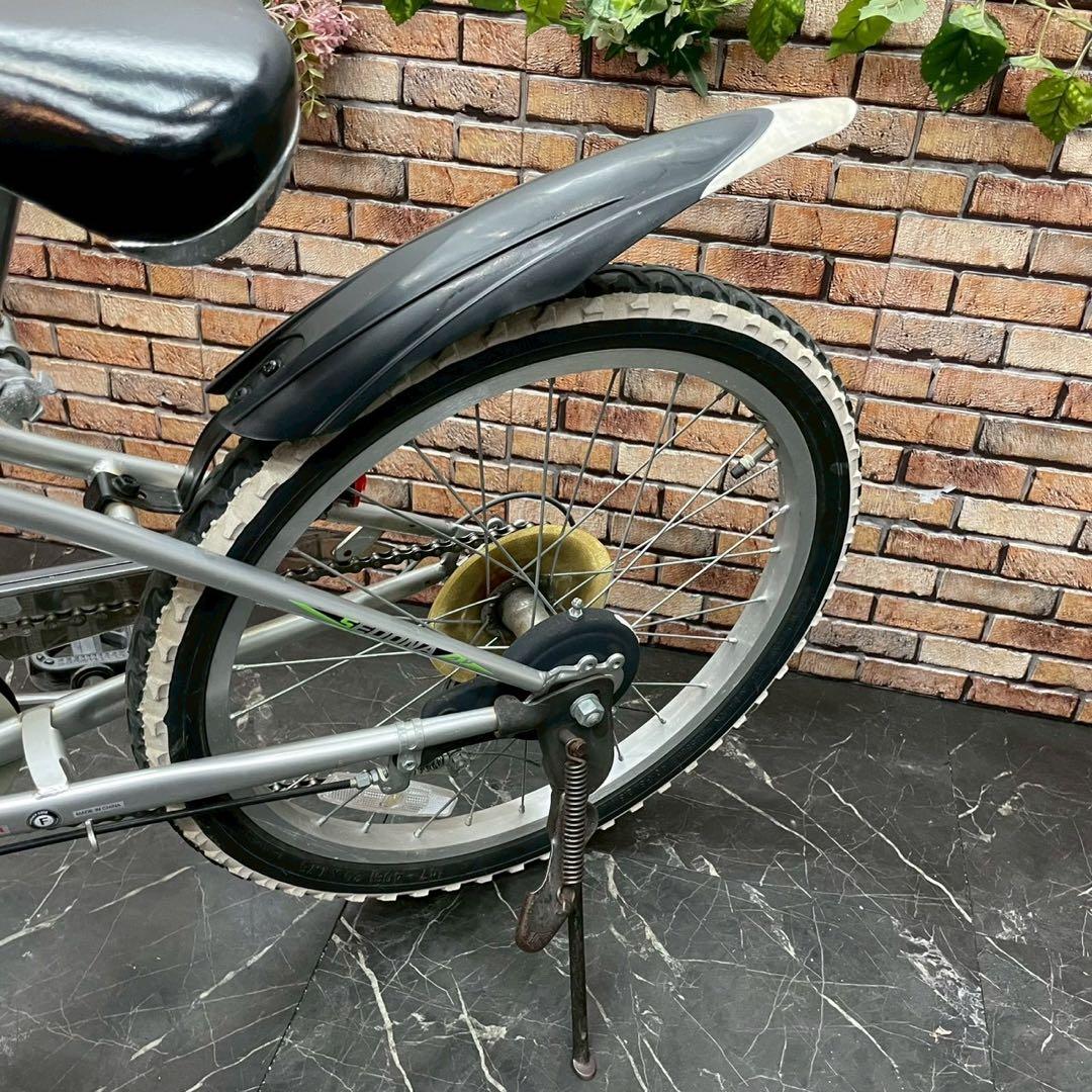 【114】子供用自転車 子供車 SEDONA シルバー 20インチ 変速付き
