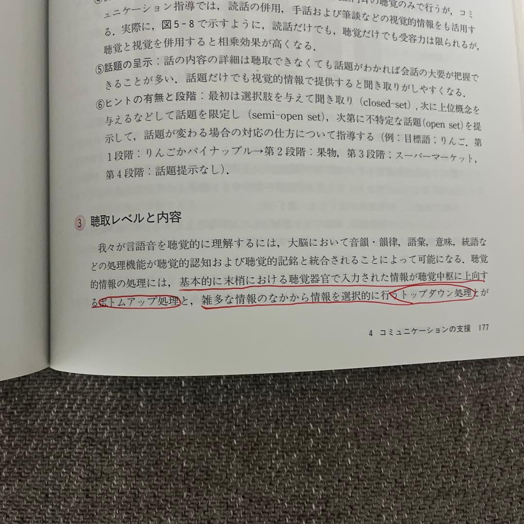 赤本の聴覚障害学、標準言語聴覚学聴覚障害学、聴覚検査の実際、フィッティング