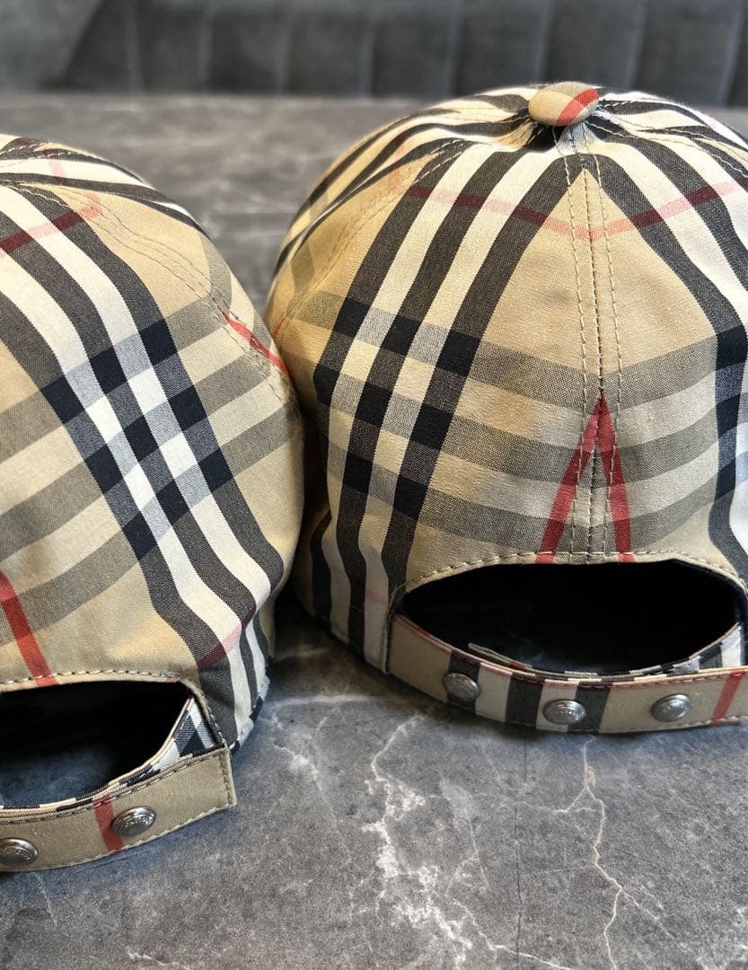 【値下げ】【正規品】Burberry チェック柄 ベースボールキャップ 1点
