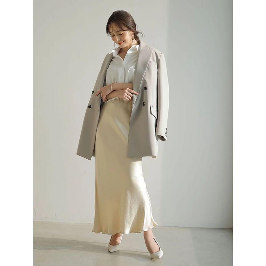 【最終価格】anuans IPEKER ナロースカートYELLOW BEIGE