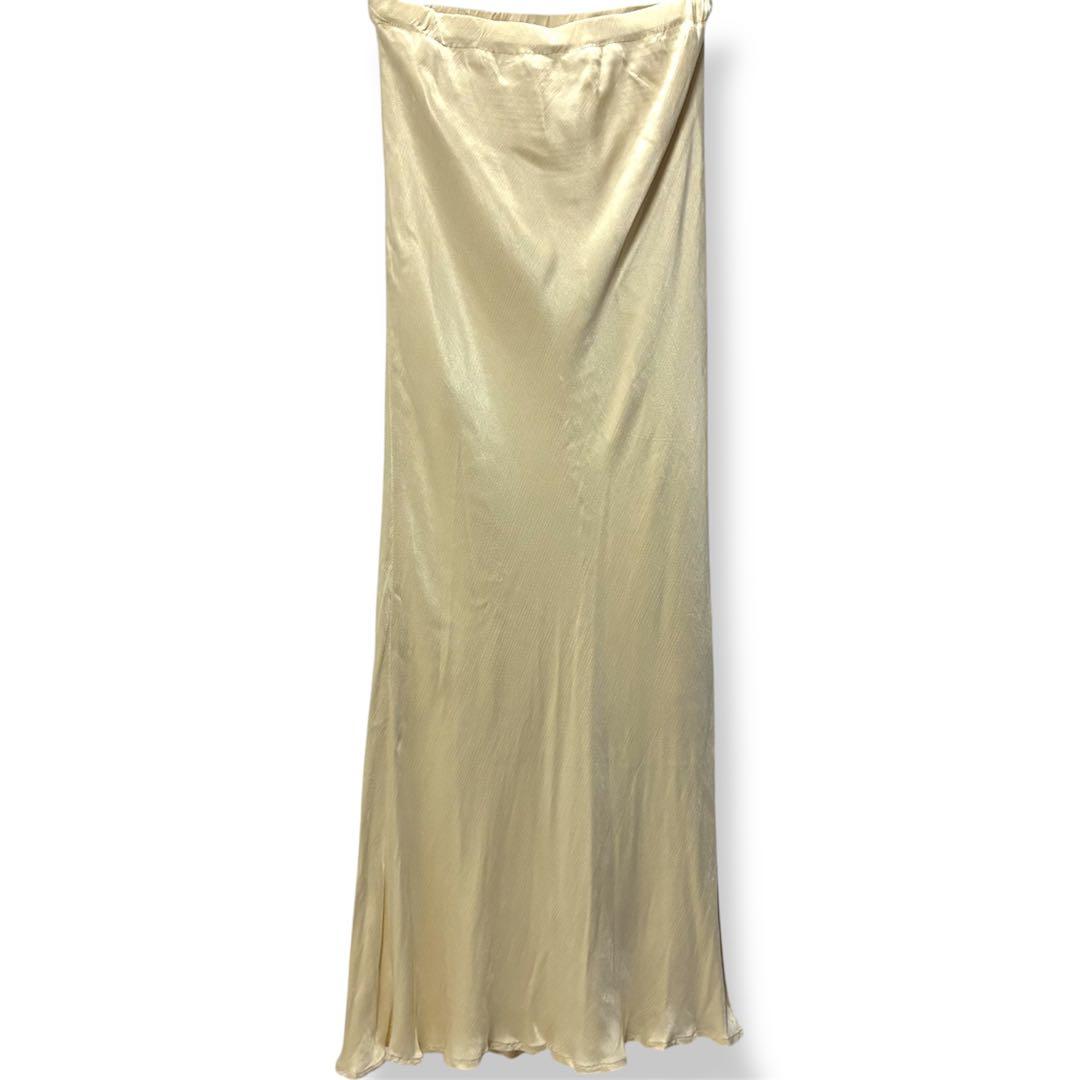 【最終価格】anuans IPEKER ナロースカートYELLOW BEIGE