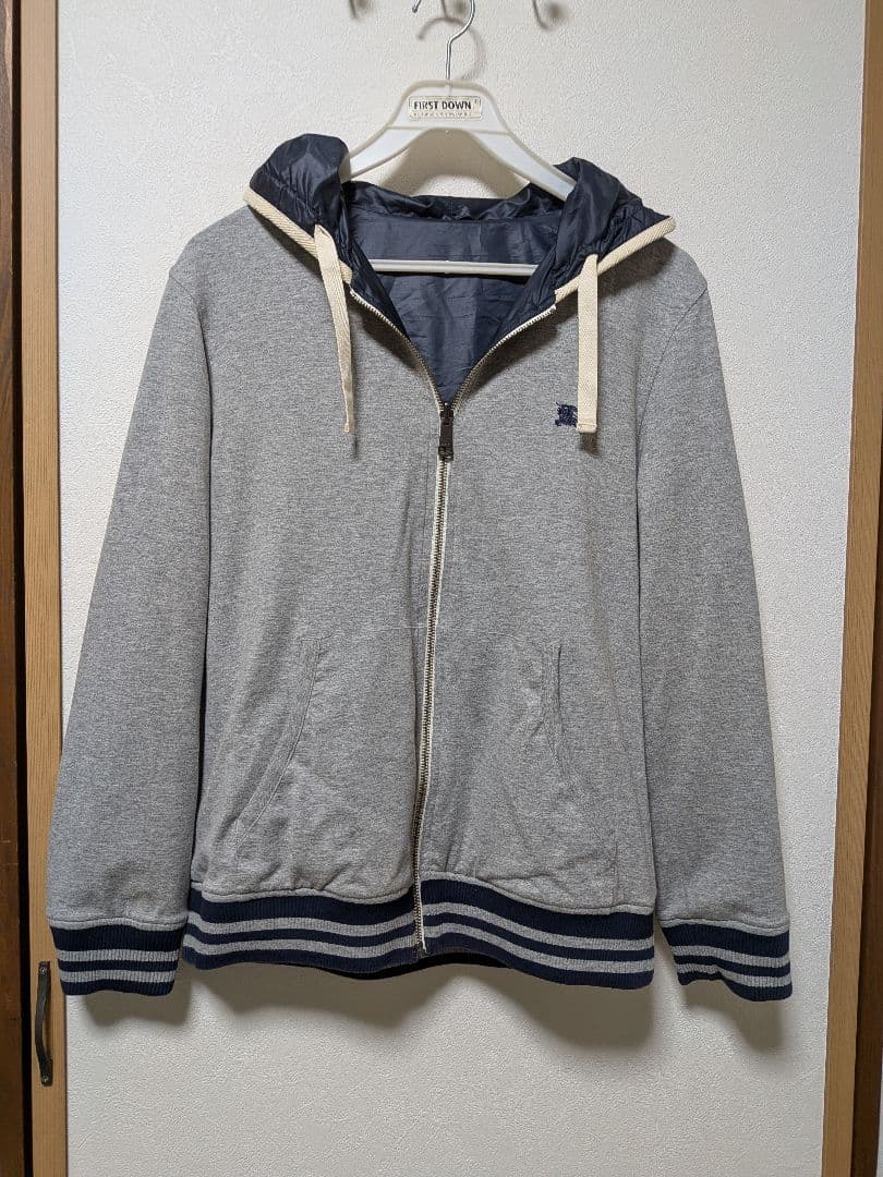 レア 希少 BURBERRY BLACK LABEL リバーシブルパーカーМ