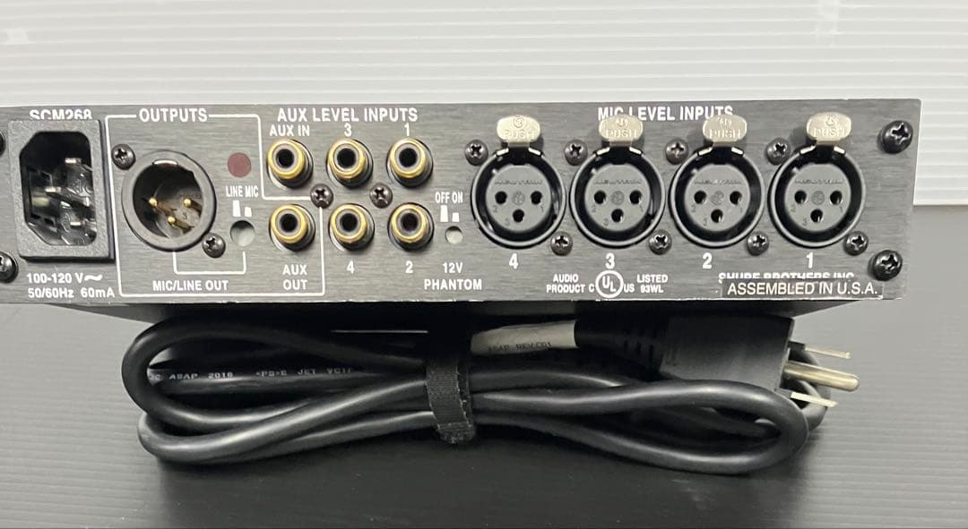 美品SHURE SCM268 マイクミキサー