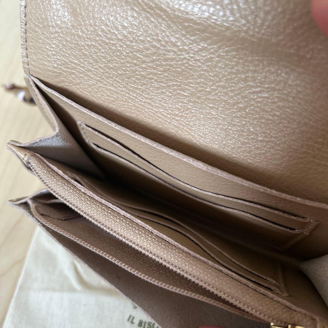 イルビゾンテ　 IL BISONTE 二つ折り財布 カフェラテ