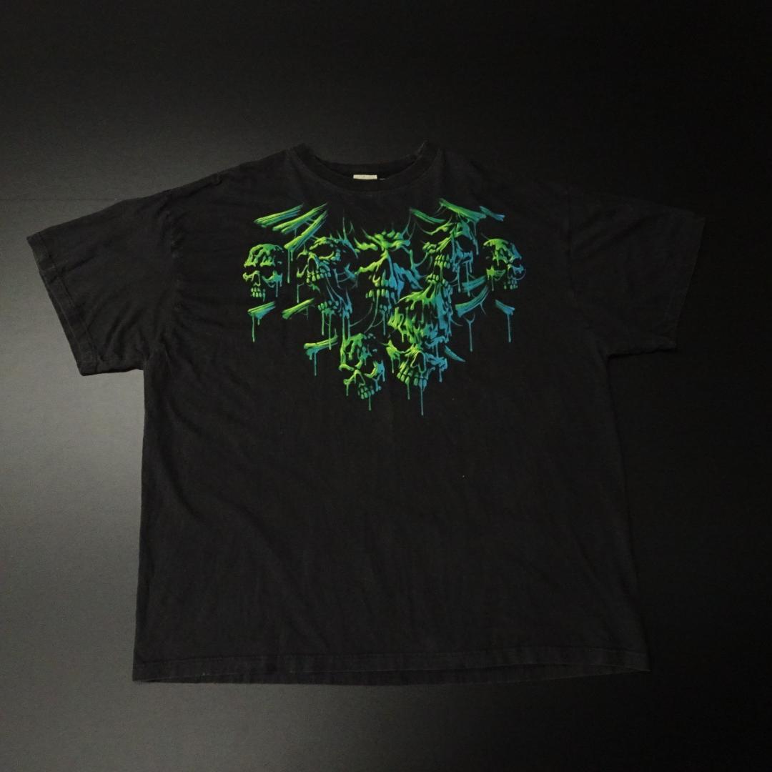 00s LIQUID BLUE リキッドブルー 半袖Tシャツ スカル 2009年