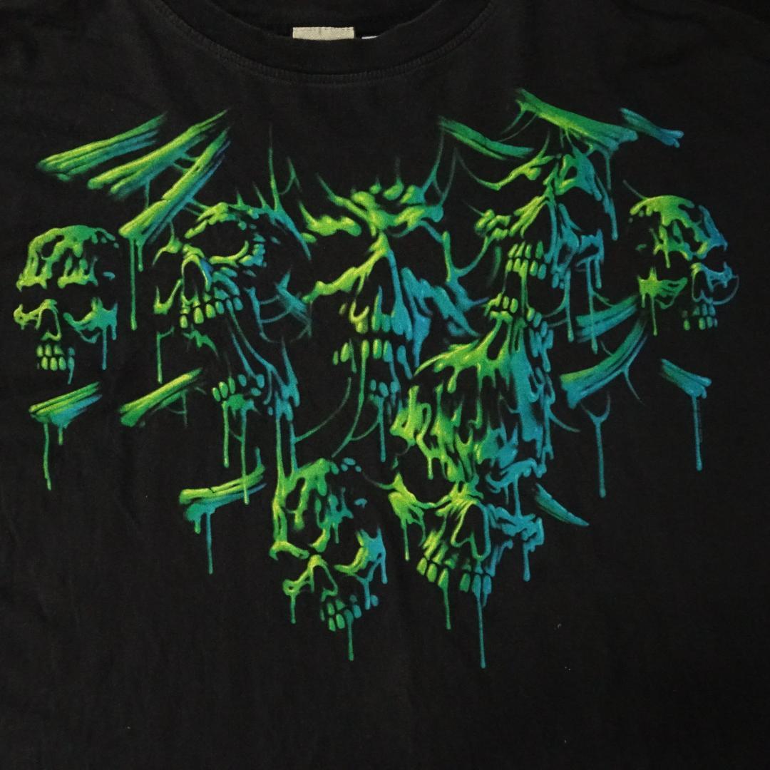 00s LIQUID BLUE リキッドブルー 半袖Tシャツ スカル 2009年