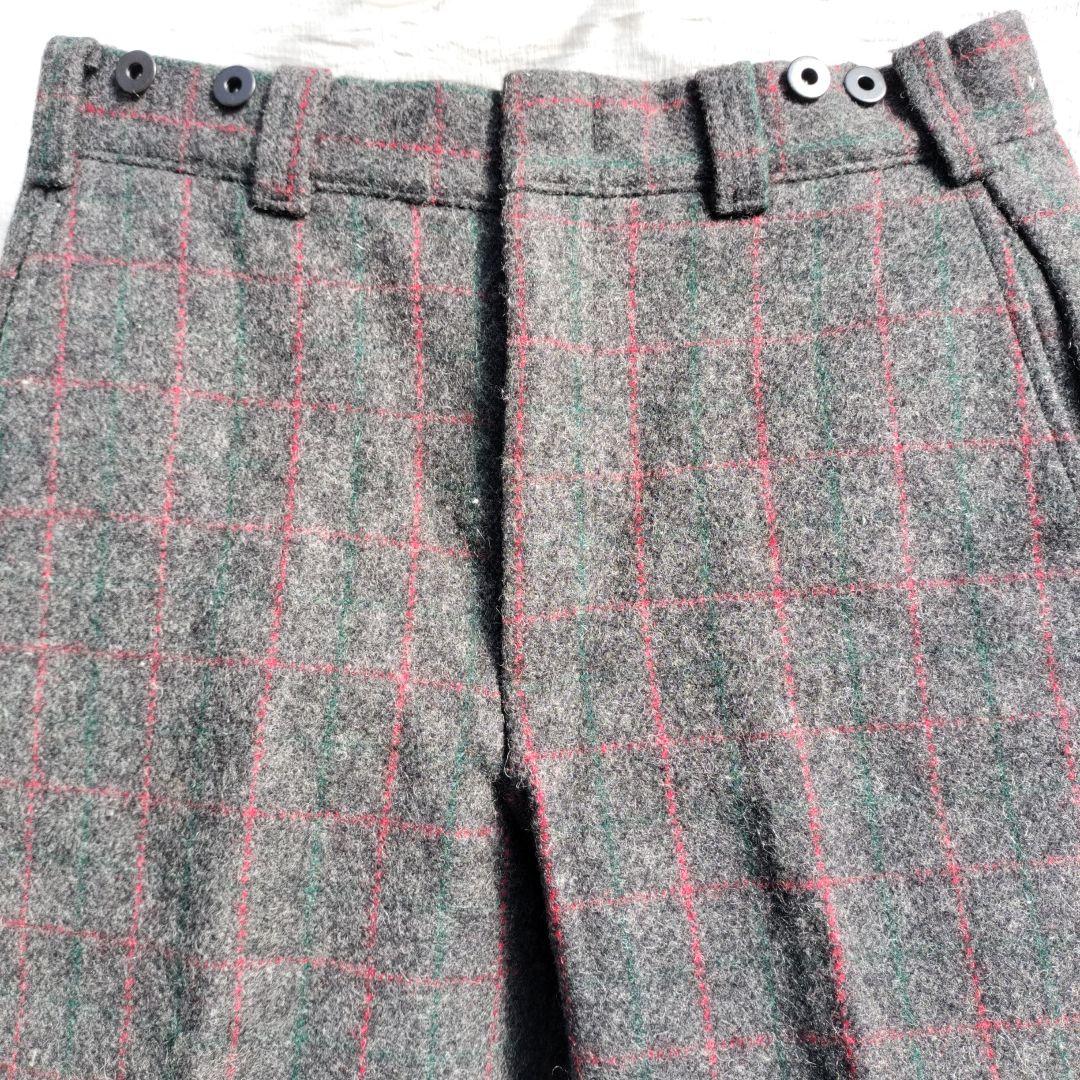 【美品】L.L.Bean　80sビンテージウールスラックス　メンズS〜M