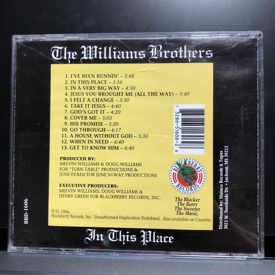 The Sensational Williams Brothers CD 廃盤
