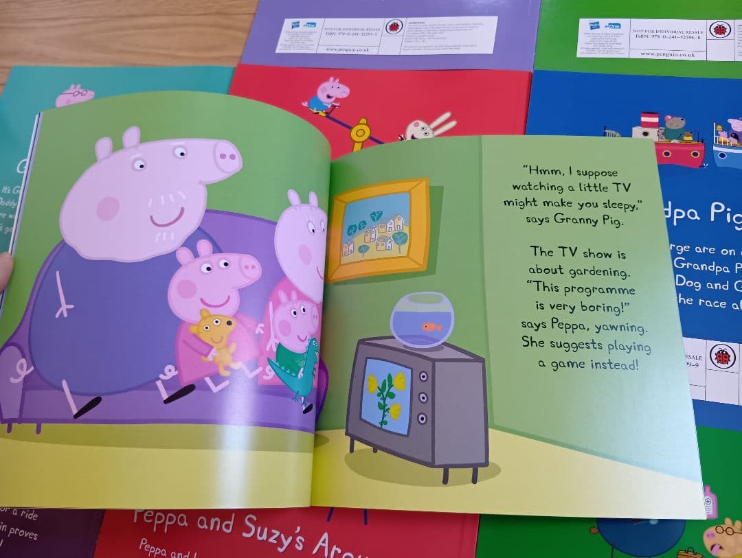 正規品 新品 Peppa Pig 10冊 大きい絵本 CD付 幼児 洋書 英語