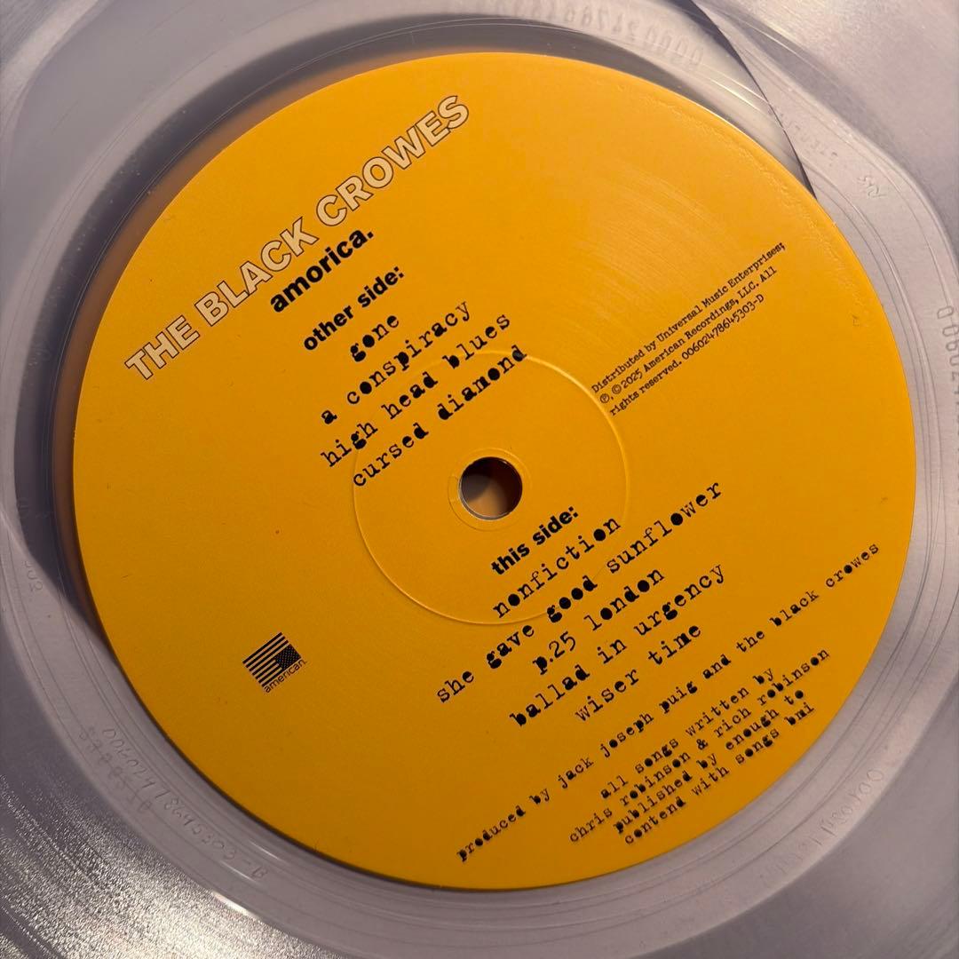 The Black Crowes Amorica＜限定盤/Colored Vin