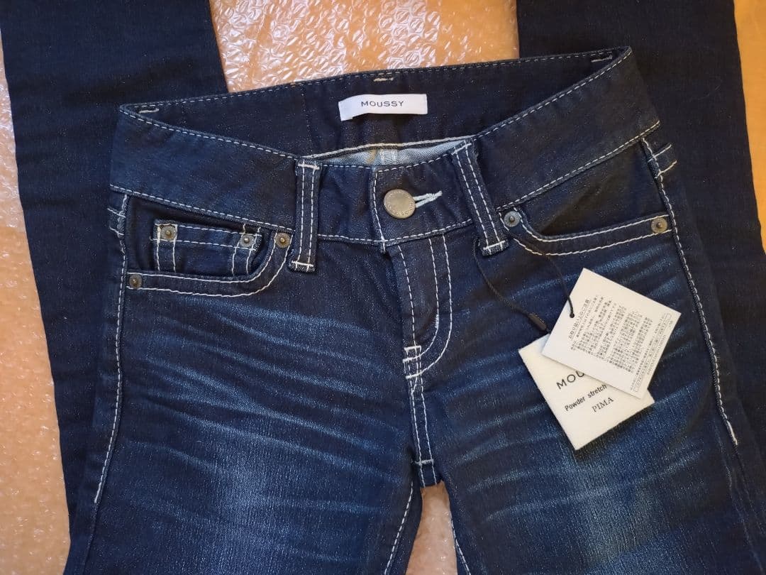 MOUSSY パウダーストレッチデニム スキニー