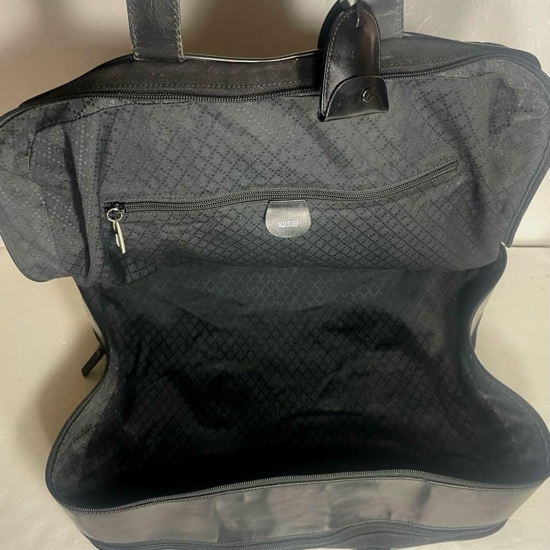 GUCCI グッチ ボストンバッグ 二層 キャンバス×レザー ユニセックス