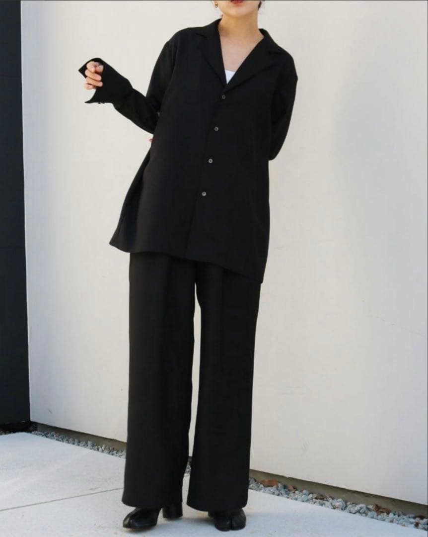 ジャケット・アウター aere twill tailor collar shirt jacket