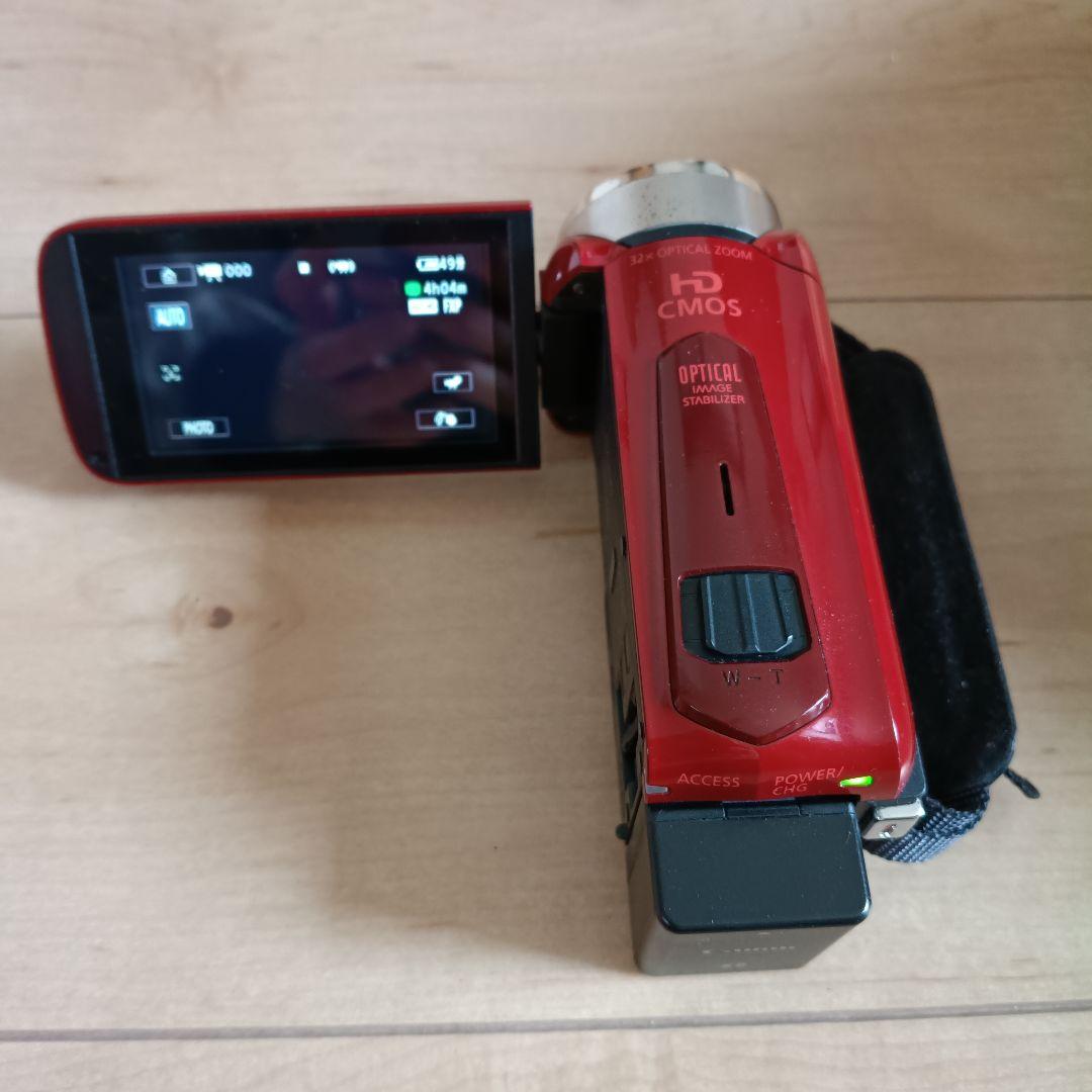 【美品】キャノン iVIS HF R52 ビデオカメラ レッド