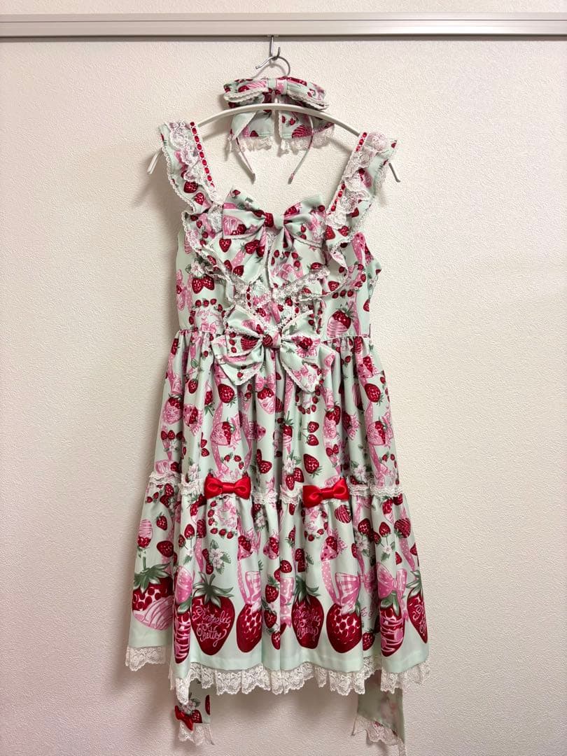 Angelic Pretty おめかしBerry jsk カチューシャセット