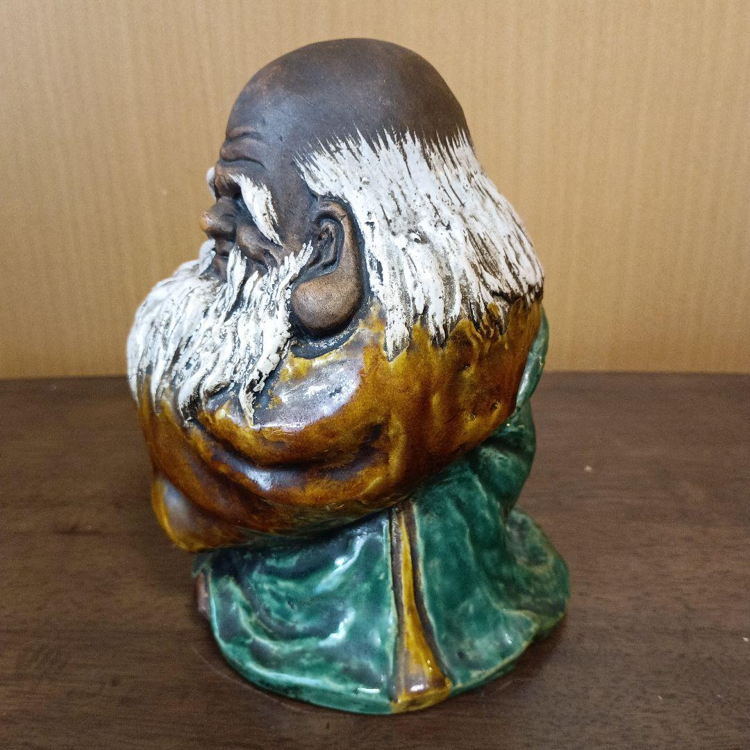 古九谷焼　福禄寿置物