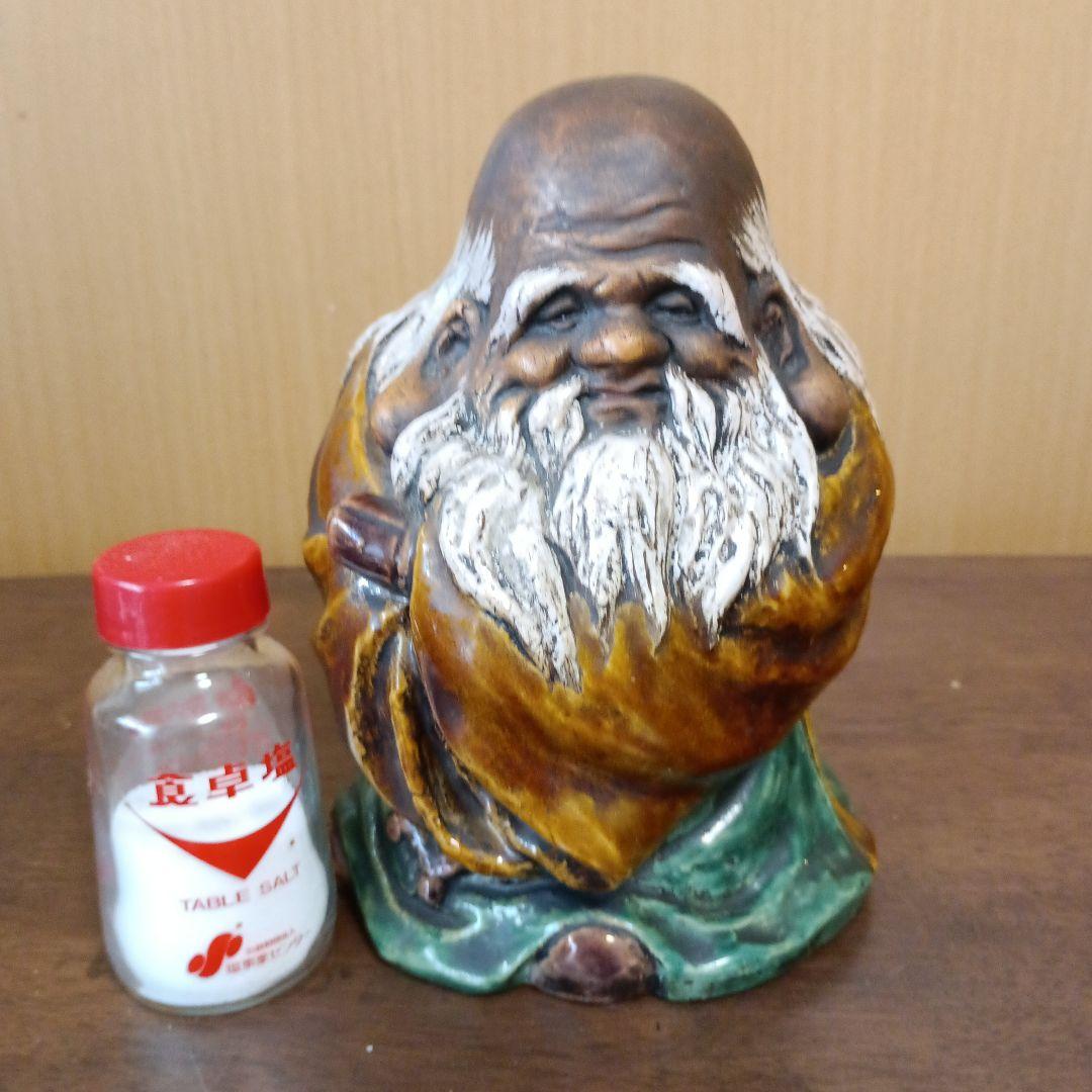 古九谷焼　福禄寿置物