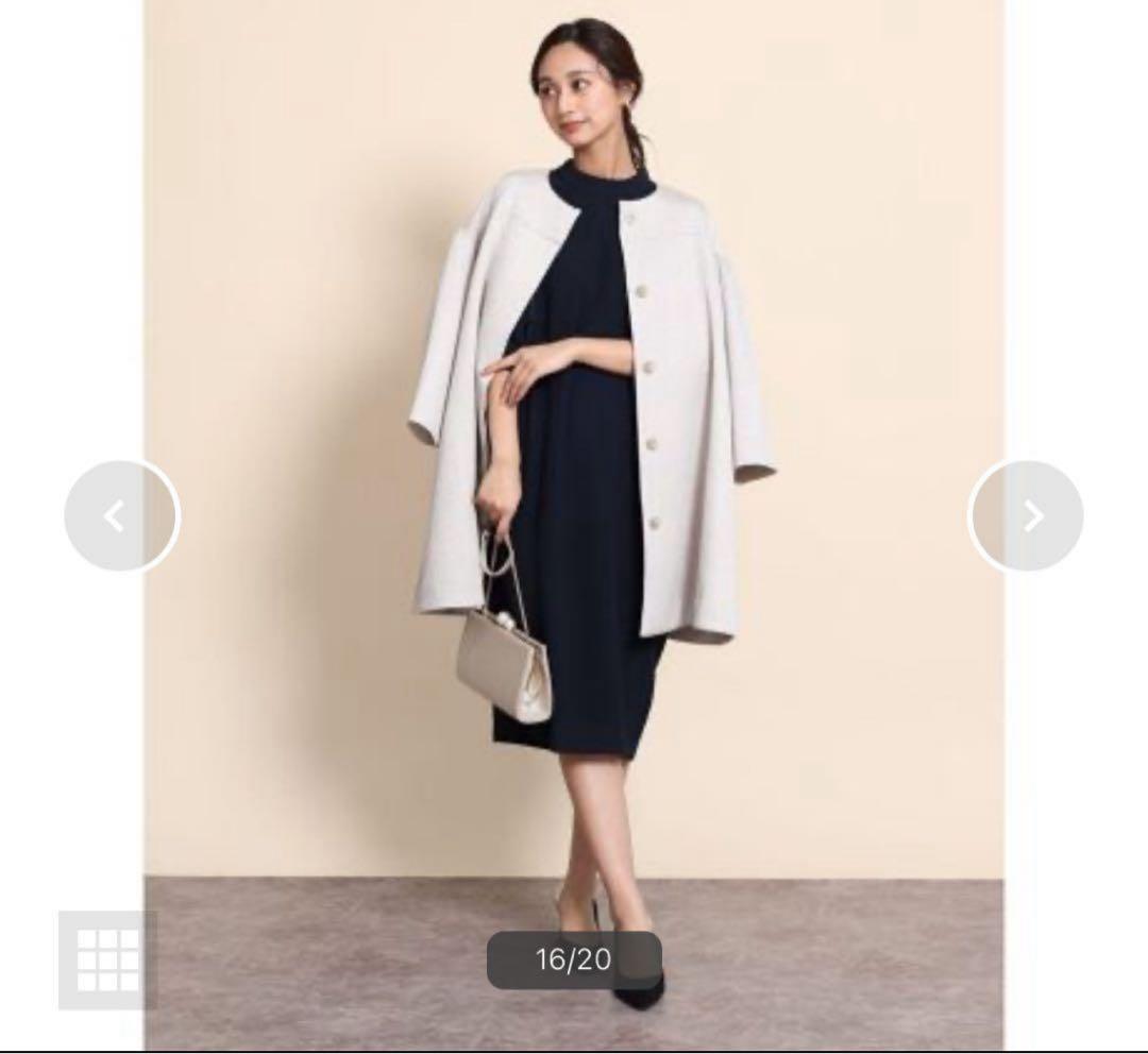 定価36000円◆新品タグ付き◆ヤマダヤ◆ふくれジャガードコート　サンドベージュ