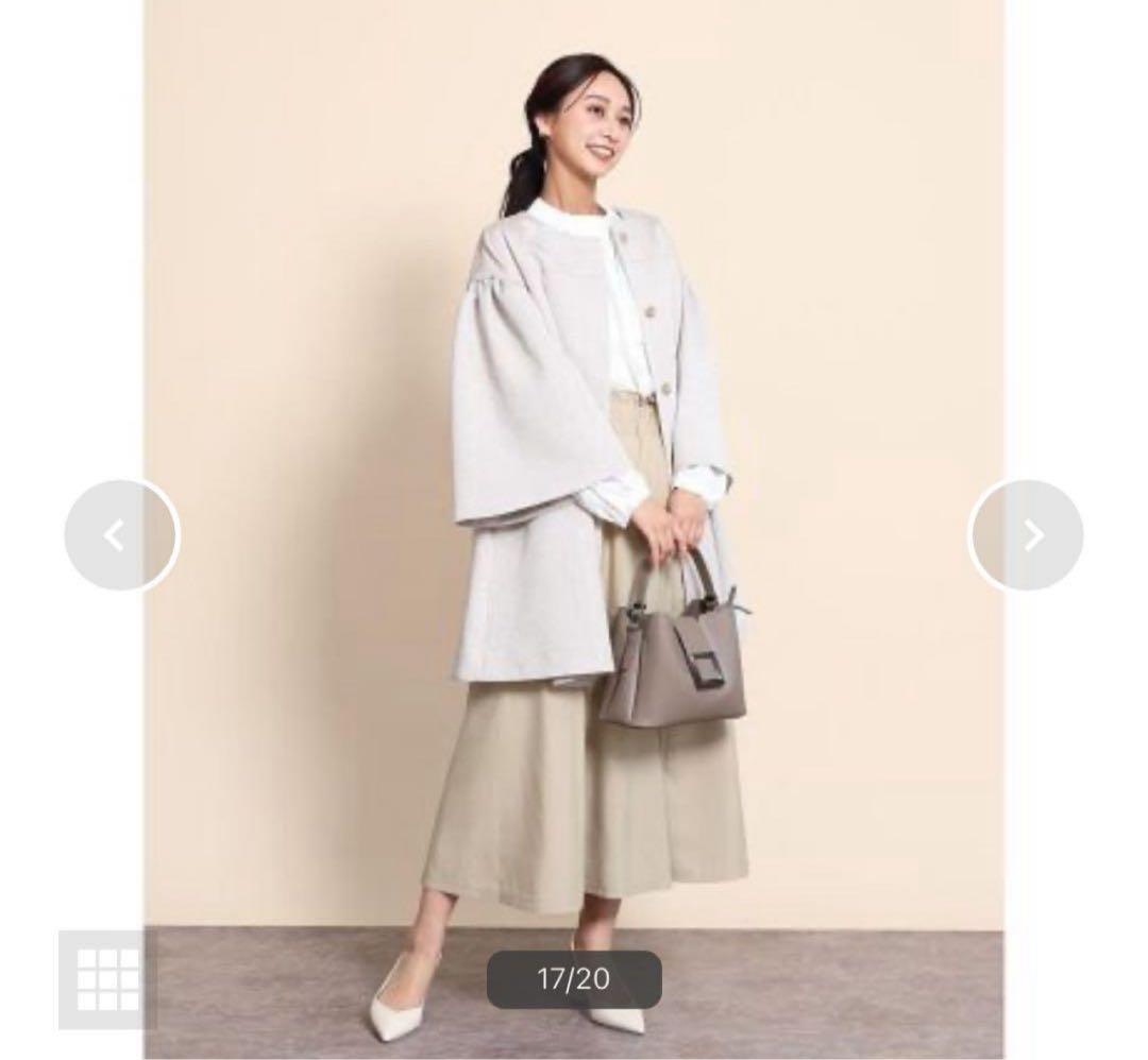 定価36000円◆新品タグ付き◆ヤマダヤ◆ふくれジャガードコート　サンドベージュ
