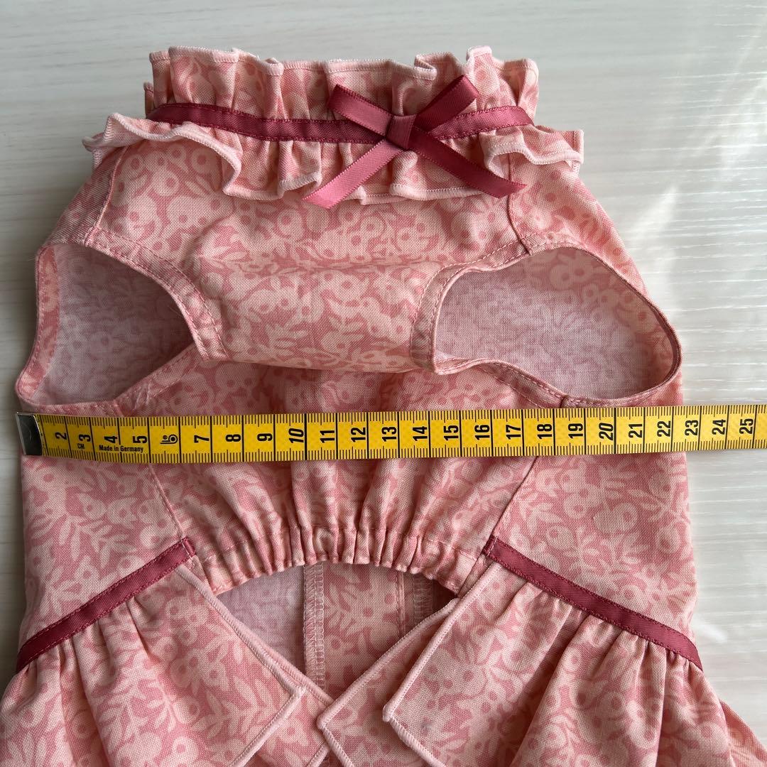 No.530・531 犬服ハンドメイド　バックオープンワンピース