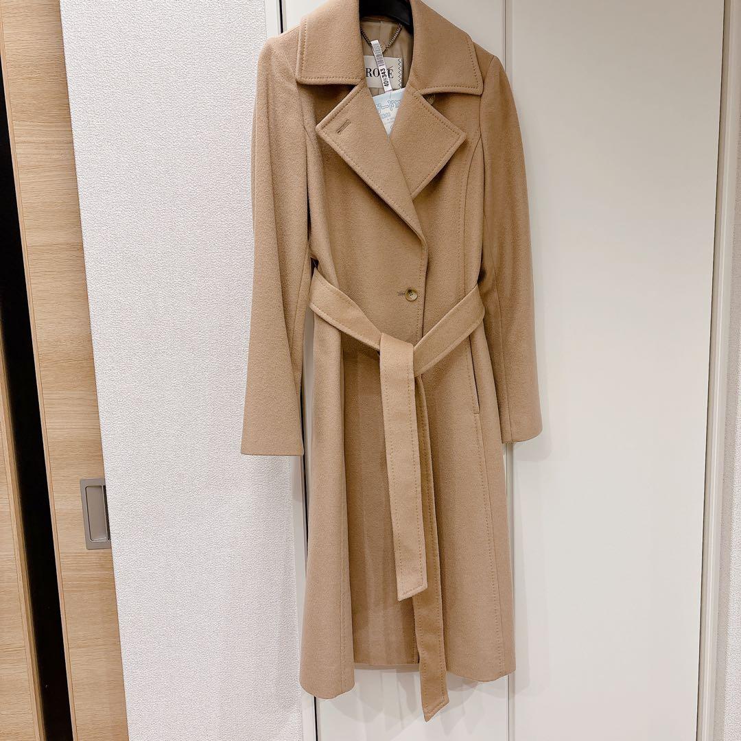 美品【ROPE】カシミヤ ベージュ ロングコート