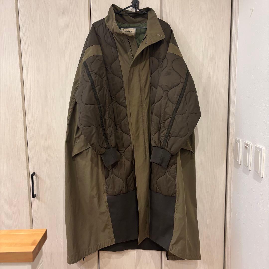 etsinta/エシンタ 切替マキシミリタリーコート カーキ