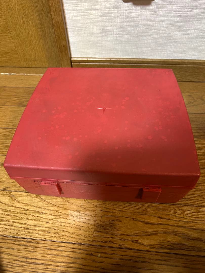 昭和レトロ　ナショナル　レコードプレーヤー 赤白