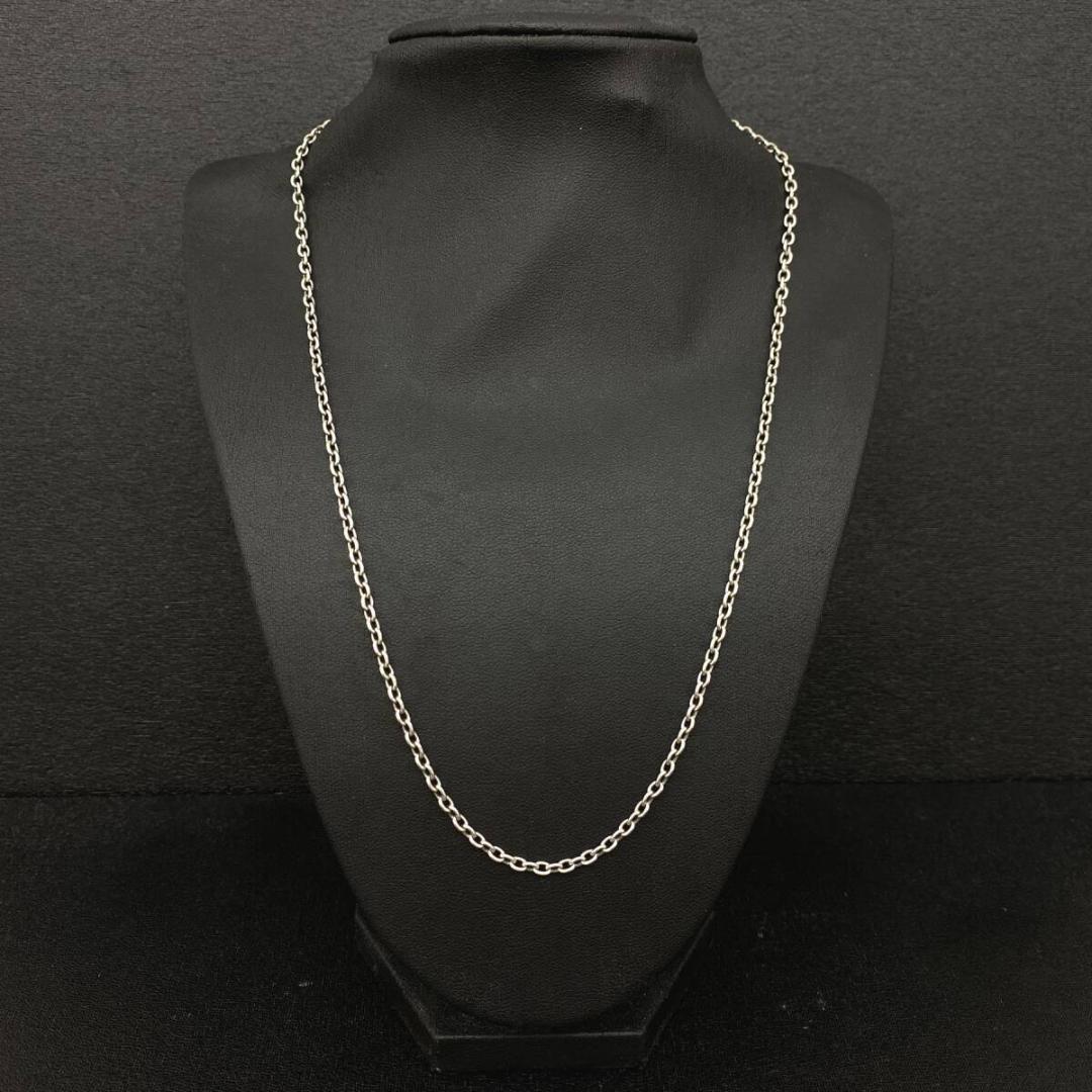 NAVAJO シルバー 925 3mm 細丸 あずきチェーンネックレス 51cm