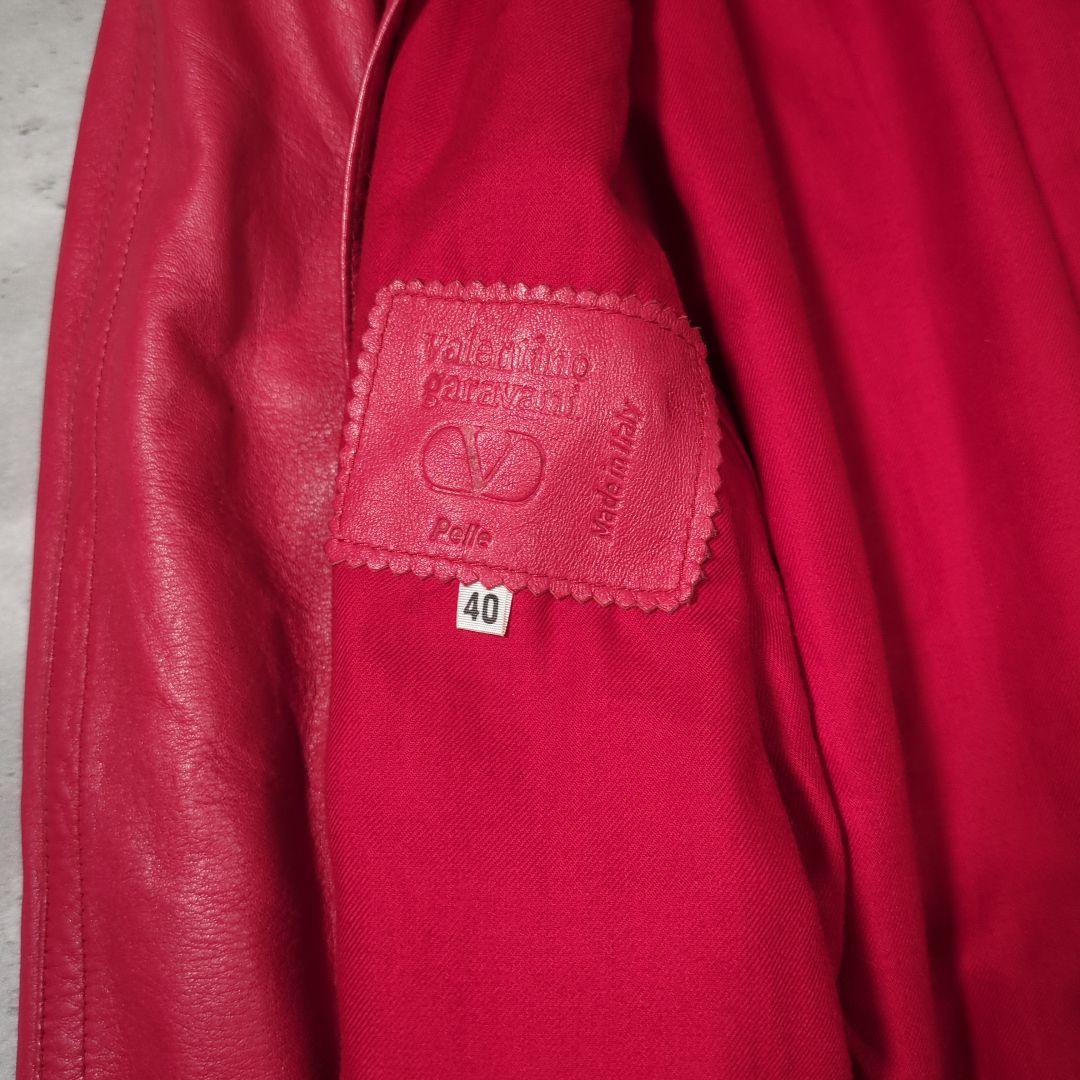 【80~90s】 Valentino Garavani LeatherCoat