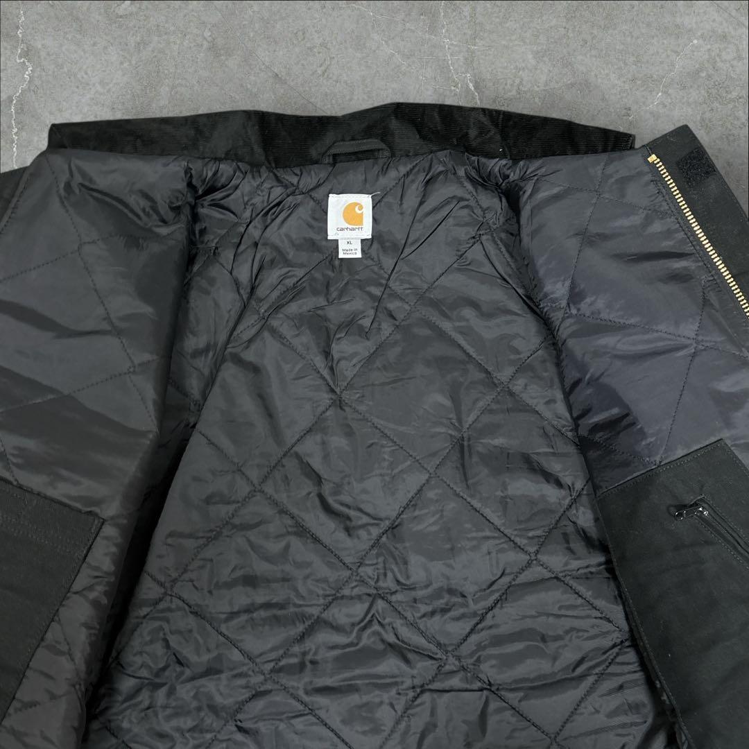 36]カーハート パッチロゴ フルジップ トラディッショナルコートジャケット古着