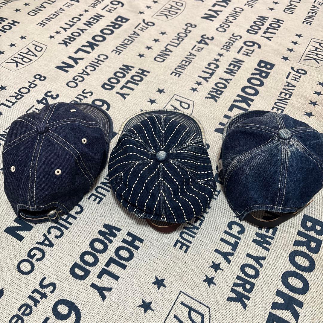 美品 ザ ファクトリーメイド デニムキャップセット　ハイヤー
