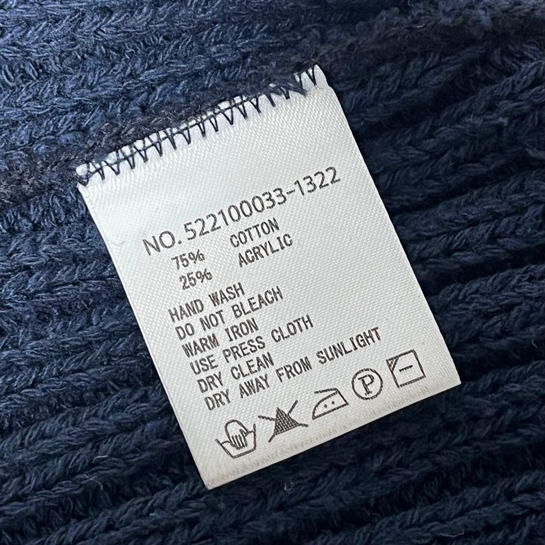 【超美品】米国製Ron Herman ピスネーム コットンリブニットキャップNV