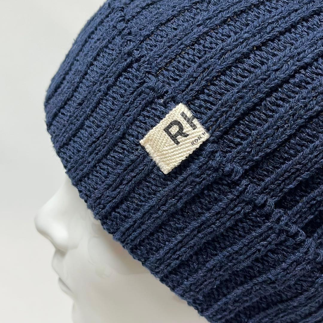 【超美品】米国製Ron Herman ピスネーム コットンリブニットキャップNV
