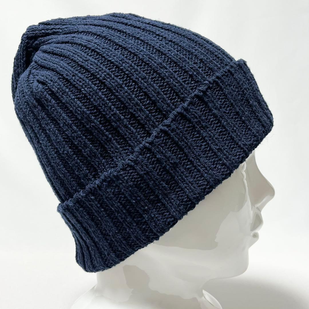 【超美品】米国製Ron Herman ピスネーム コットンリブニットキャップNV