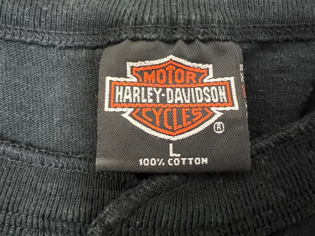 HARLEY-DAVIDSON ヘンリーネックTシャツ 90s USA シングル