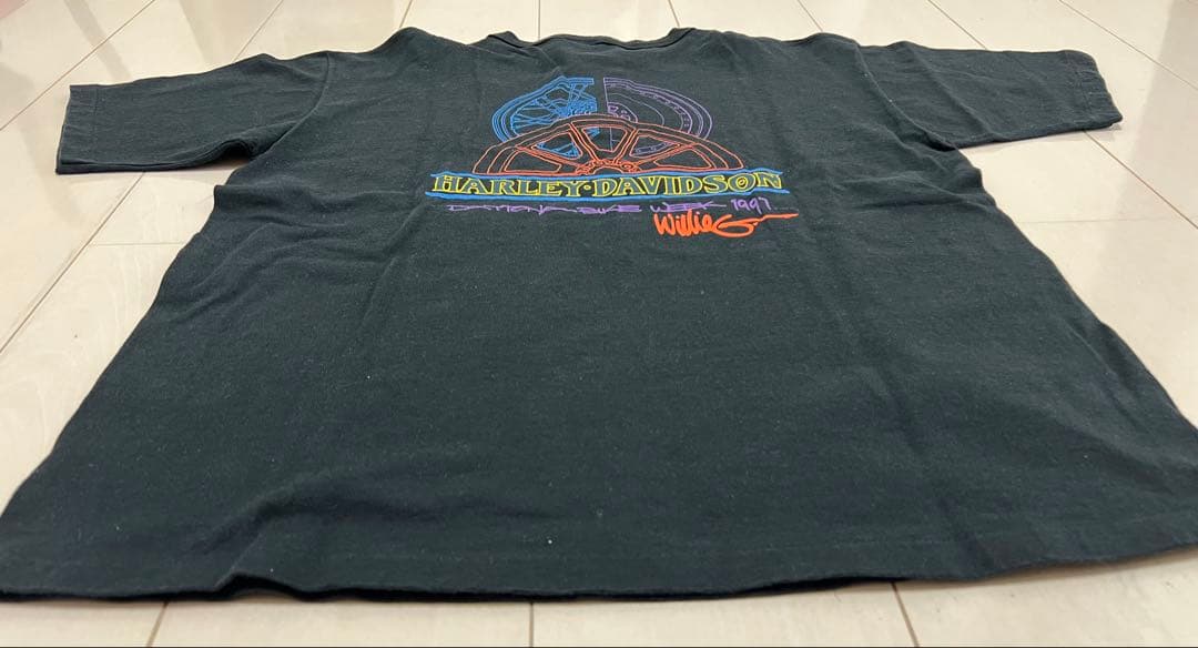 HARLEY-DAVIDSON ヘンリーネックTシャツ 90s USA シングル