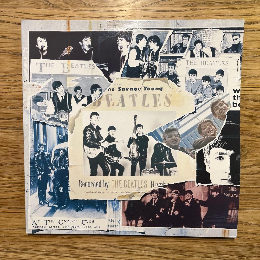 未使用【英国盤3LP】アンソロジー１Beatles アナログレコード 販促品付き