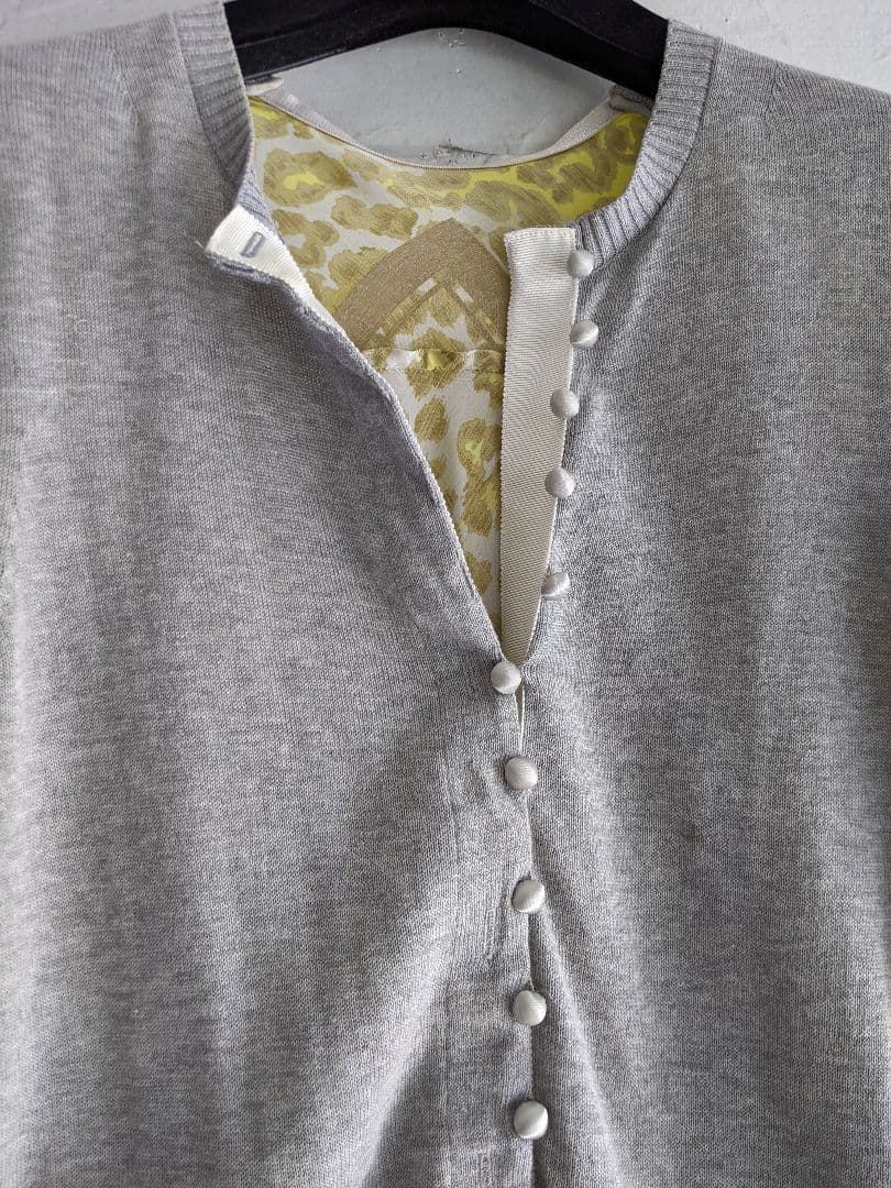 【レア】サカイ sacai カーディガン ドッキング Aライン レオパード