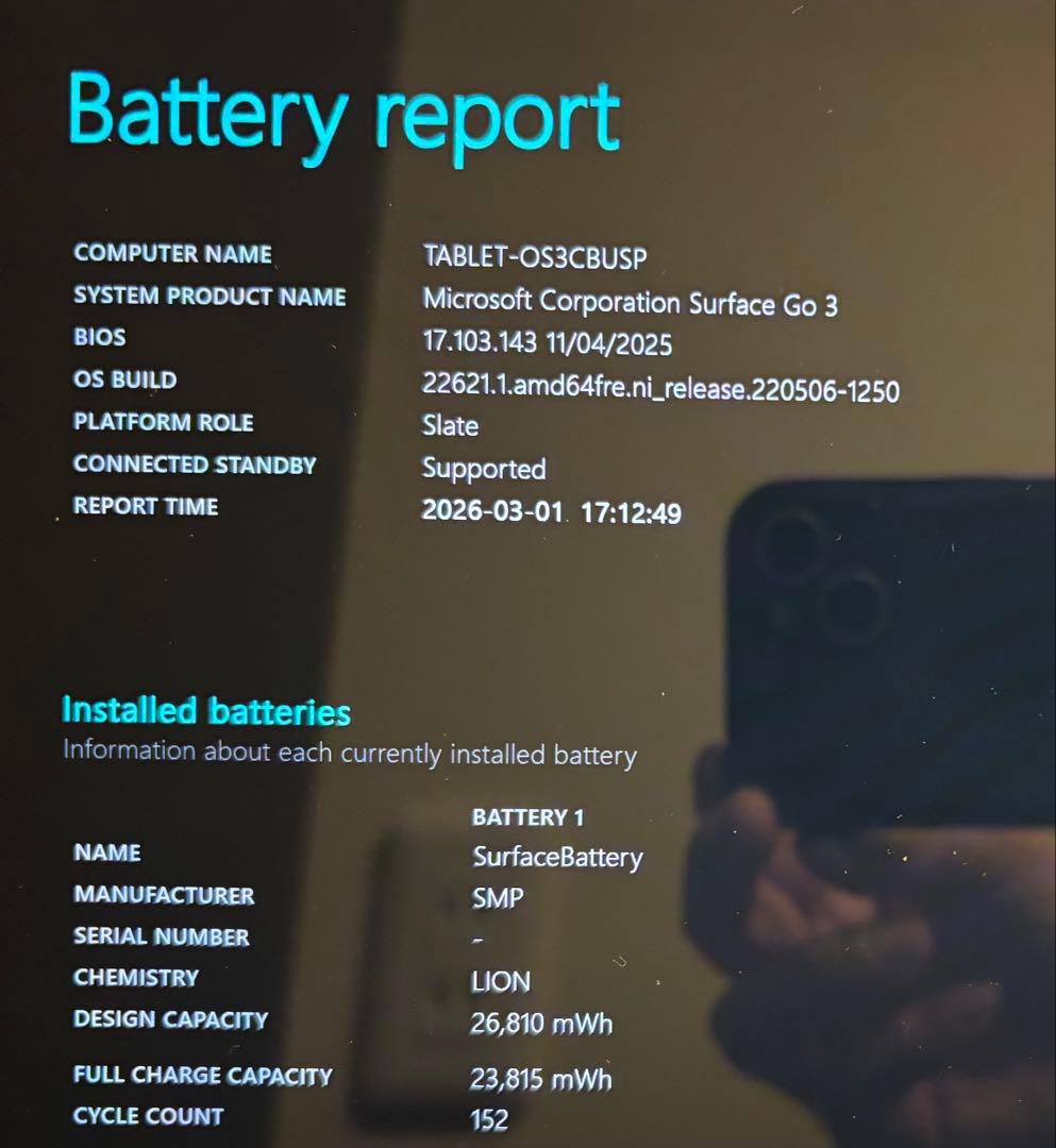 Windowsタブレット本体 Microsoft Surface Go3 1926