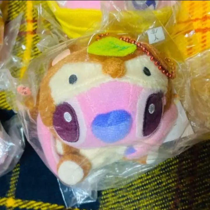 ◆28◆リロ&スティッチ　エンジェ　着ぐるみぬいぐるみマスコット6種セット　レア