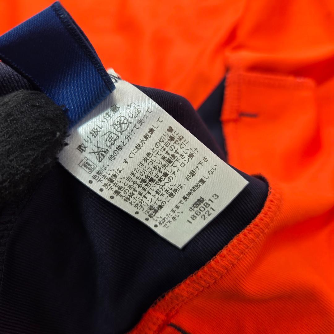 アシックスASICS ジャージ上下セット XL　ランニング　スポーツ　オレンジ