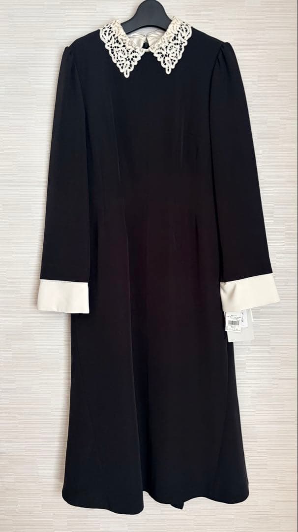 新品タグ付き2.6万円CELFORD刺繍襟2wayワンピース38セルフォードM