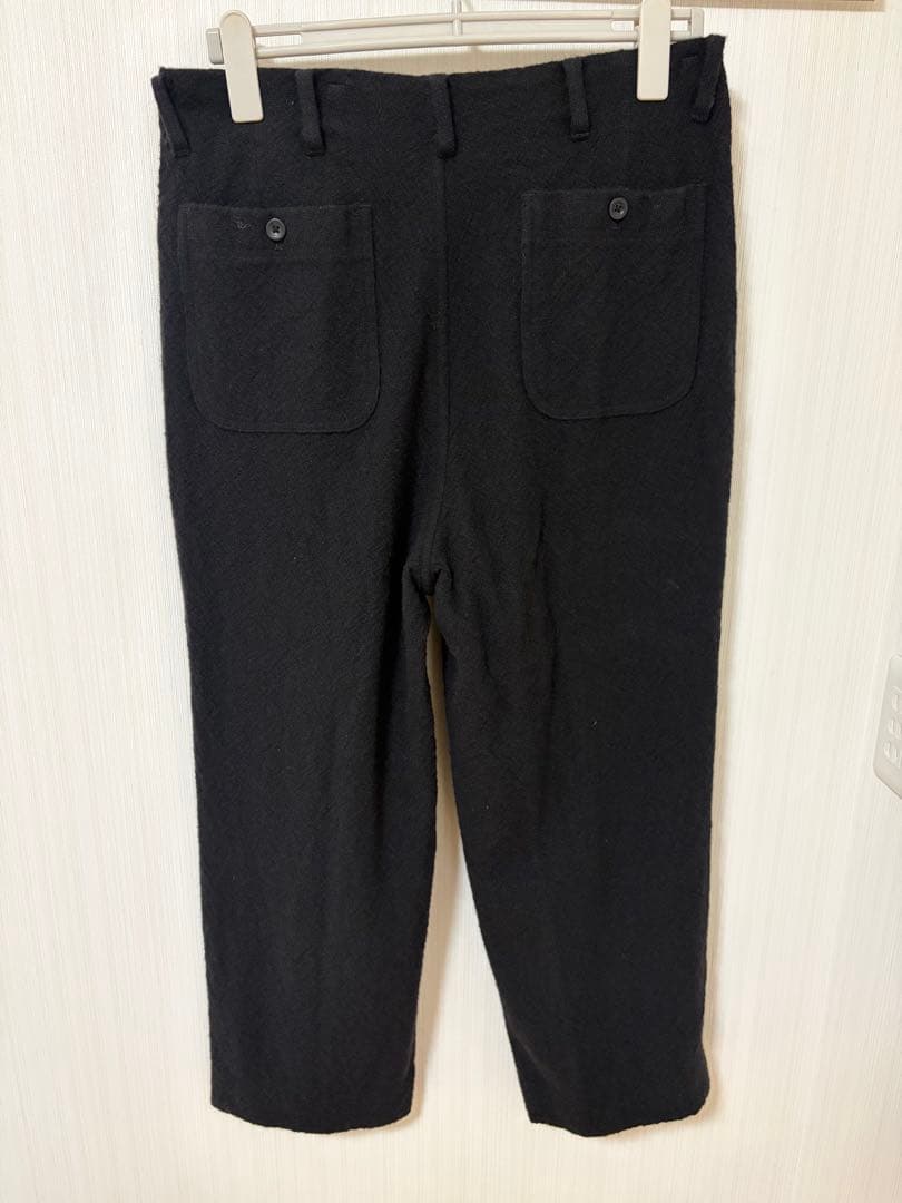 25aw HERILL リジッドカシミヤパンツ サイズ2 黒