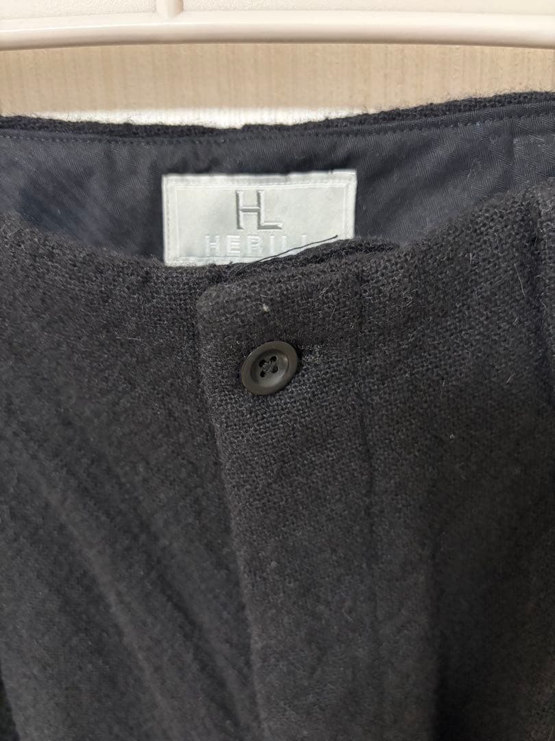 25aw HERILL リジッドカシミヤパンツ サイズ2 黒